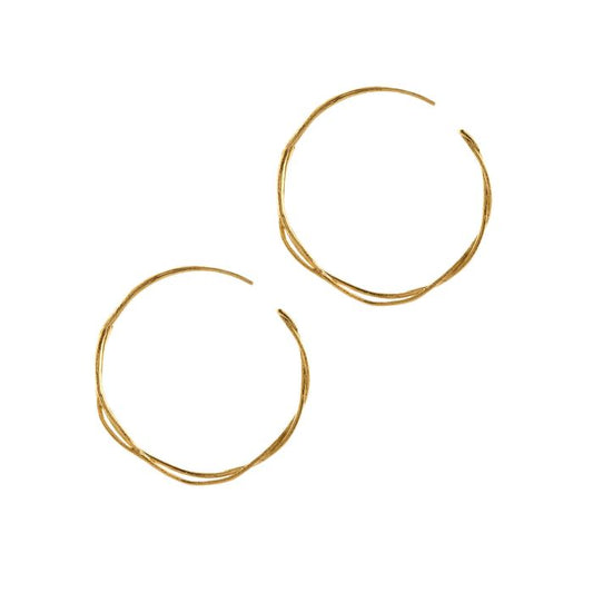 gold twist hoops
