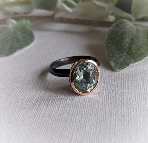 green amethyst ring