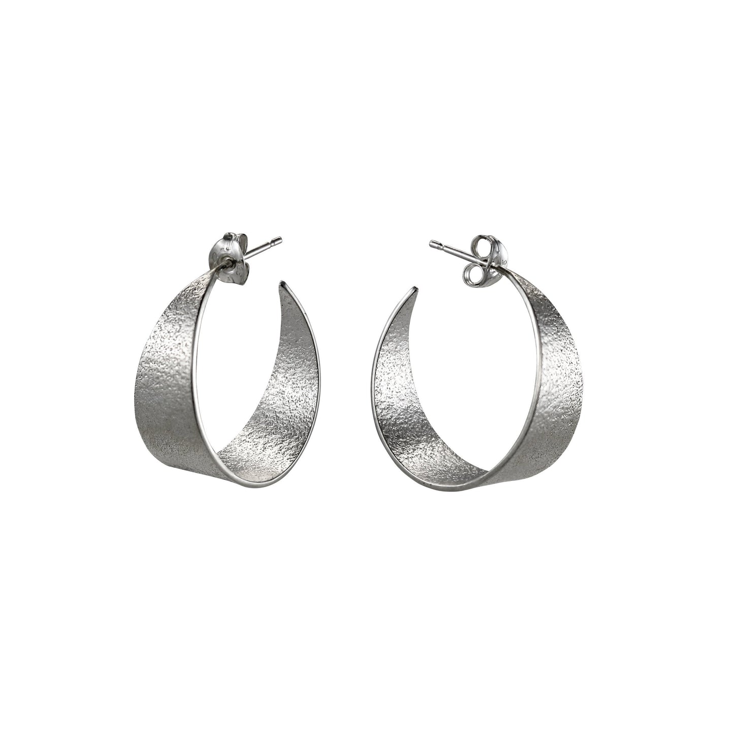 Icarus Medium Hoops Silver