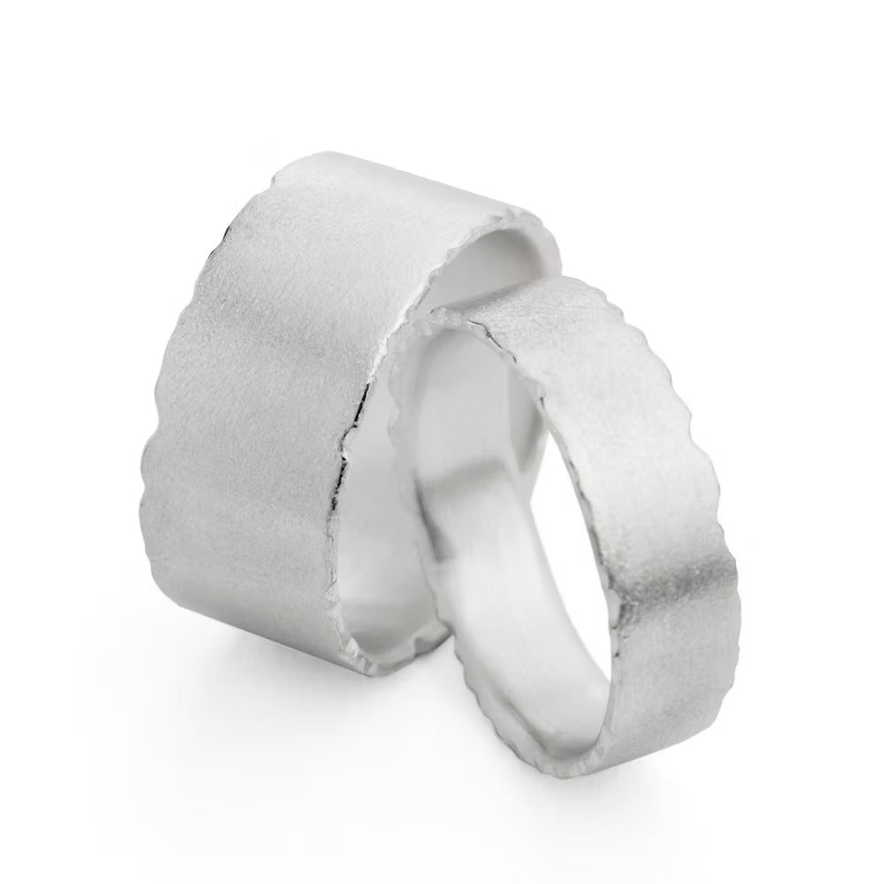 matt silver ring