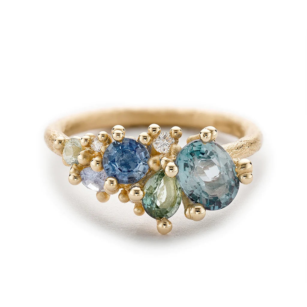 mixed sapphire ring