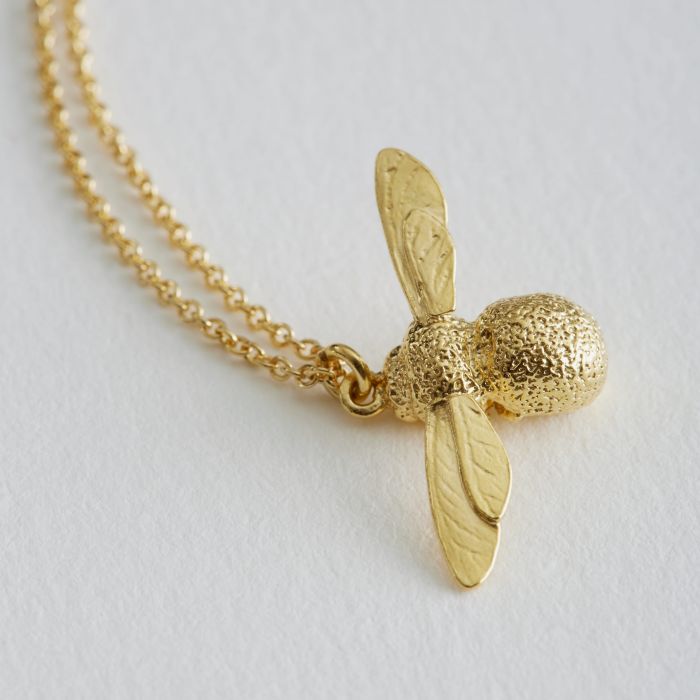 gold bee necklace