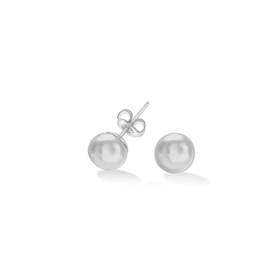 pearl stud earrings