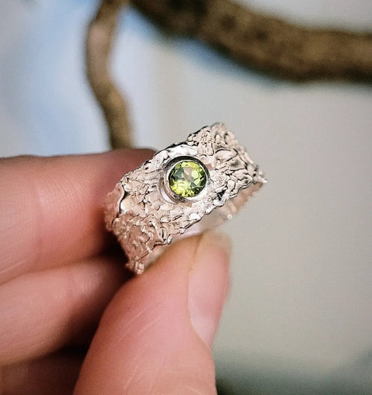 Silver & Peridot Beyond Ring