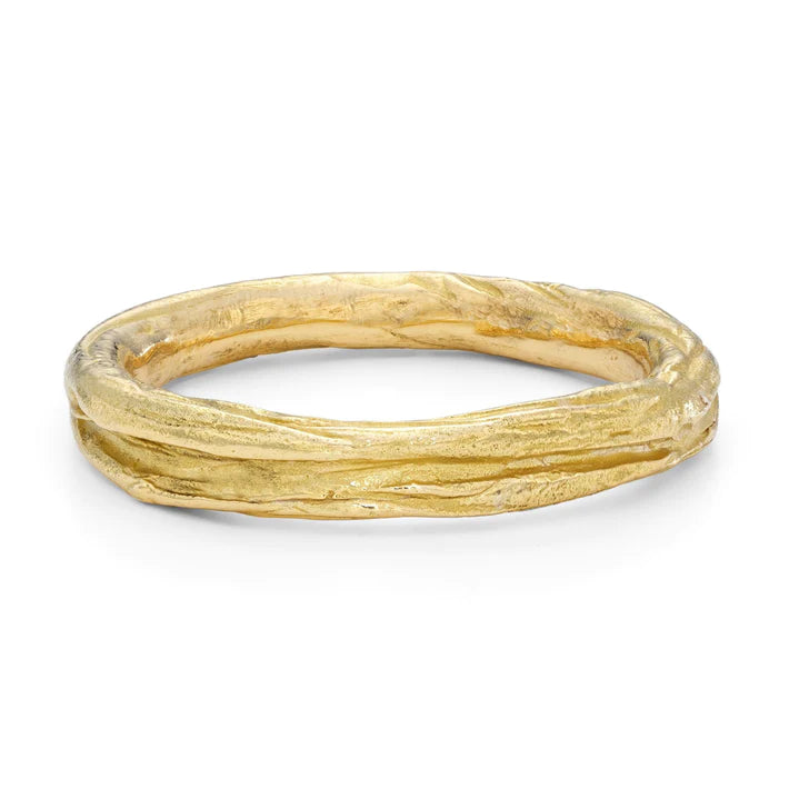 ripple gold ring