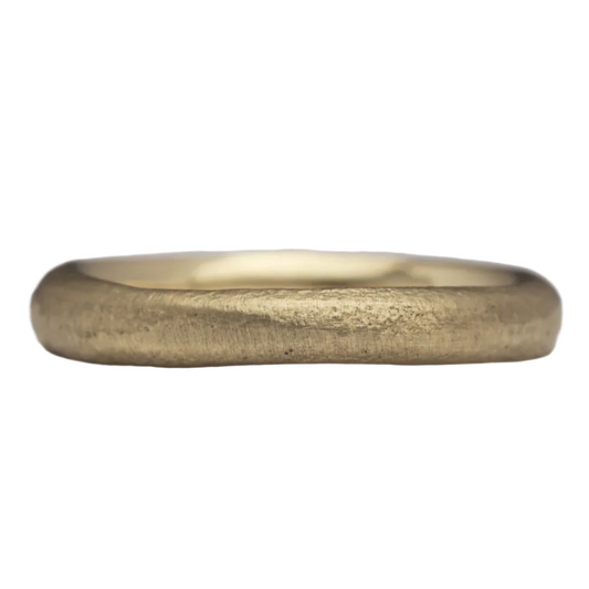 sandcast gold ring