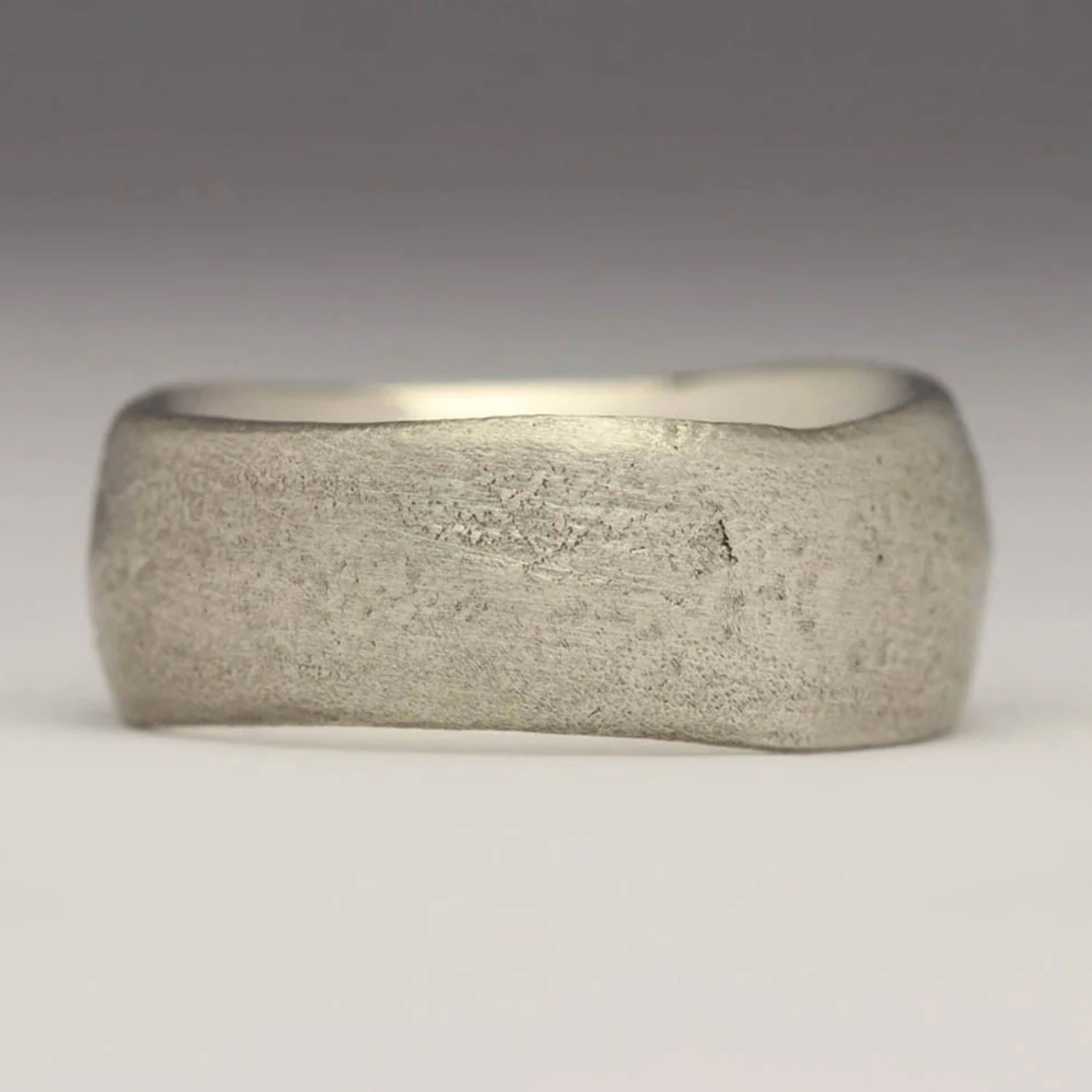 sandcast wedding band