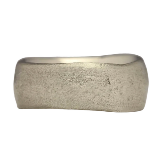 sandcast wedding ring
