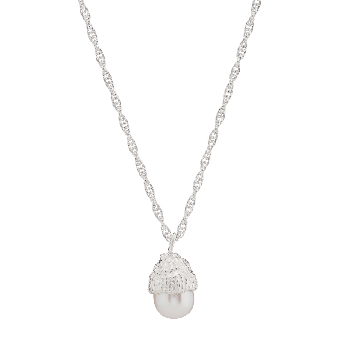 silver acorn pendant