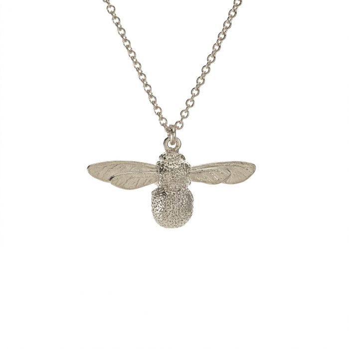 silver bee necklace Alex Monroe
