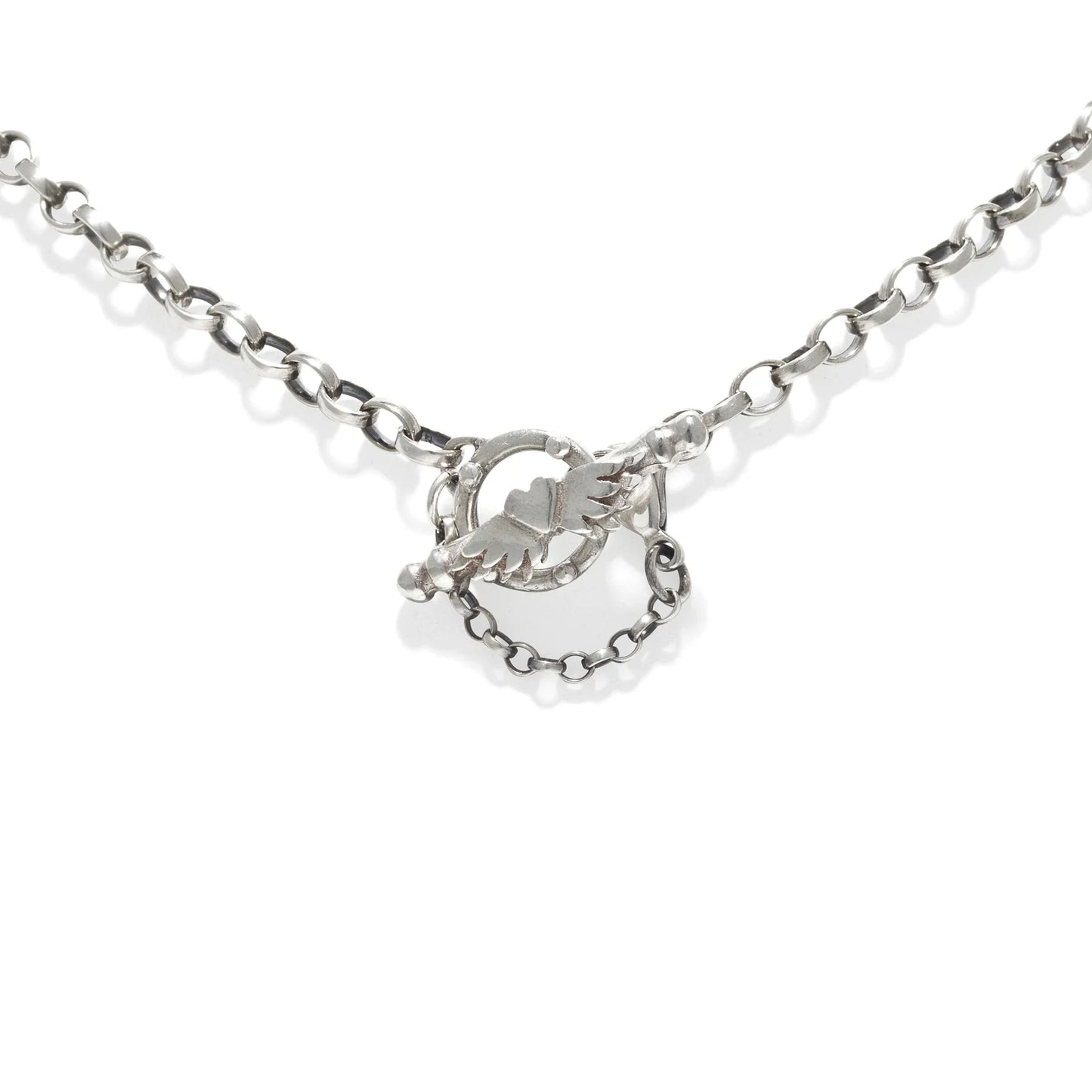 silver necklace clasp
