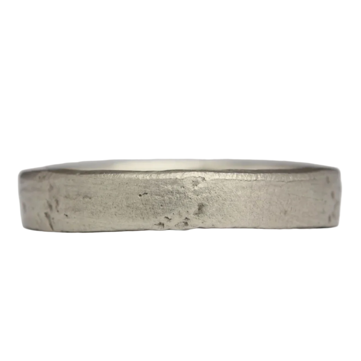 silver plain ring