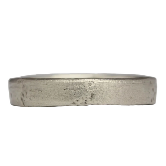 silver plain ring