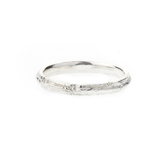Silver Skinny Oak Ring