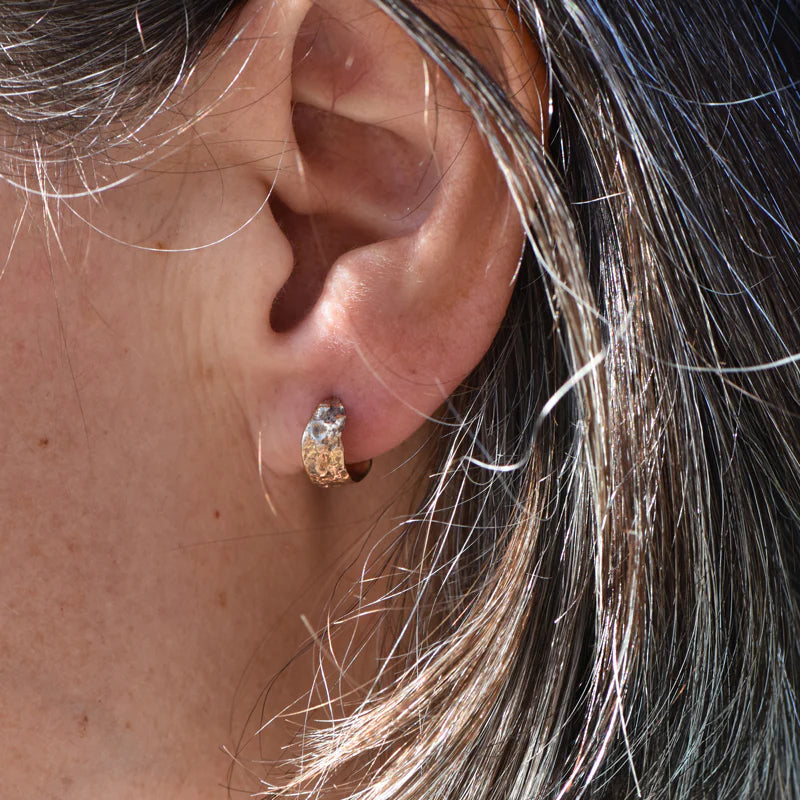 Mini Oak Hoops - Bronze