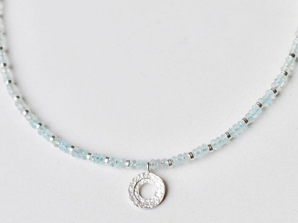 Aquamarine & Silver Necklace