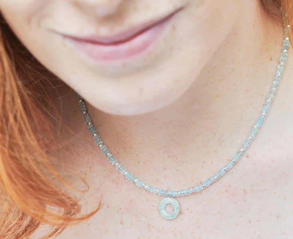 Aquamarine & Silver Necklace