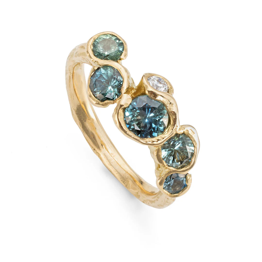 teal porth gem stone ring