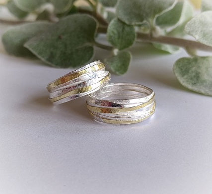 Silver & Gold Wrap Ring