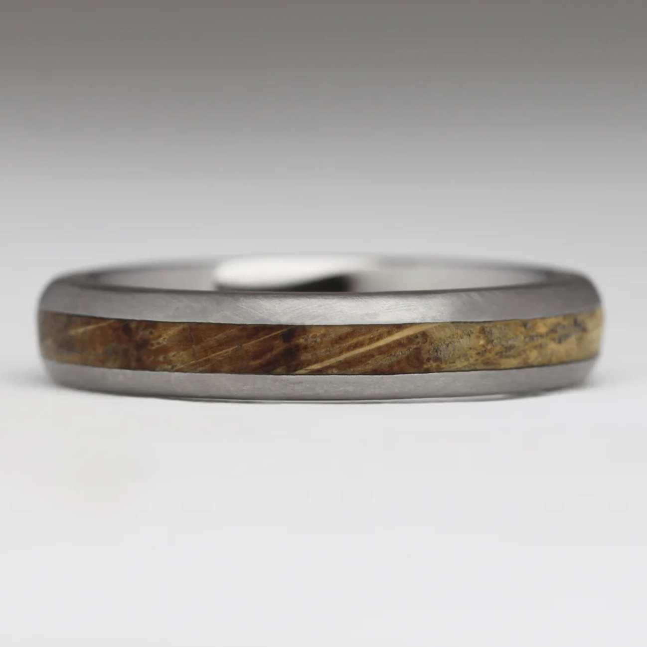 titanium and wood ring