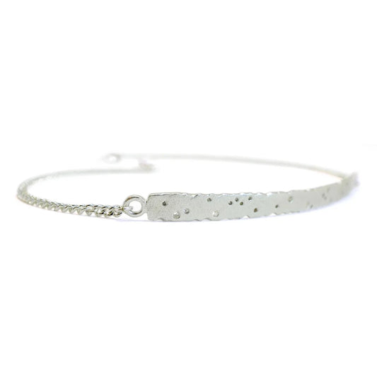 Silver and Diamond Bracelet