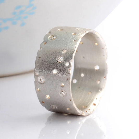 Silver and Diamond Ring