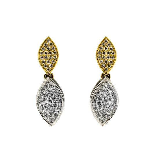 gold and diamond earrings