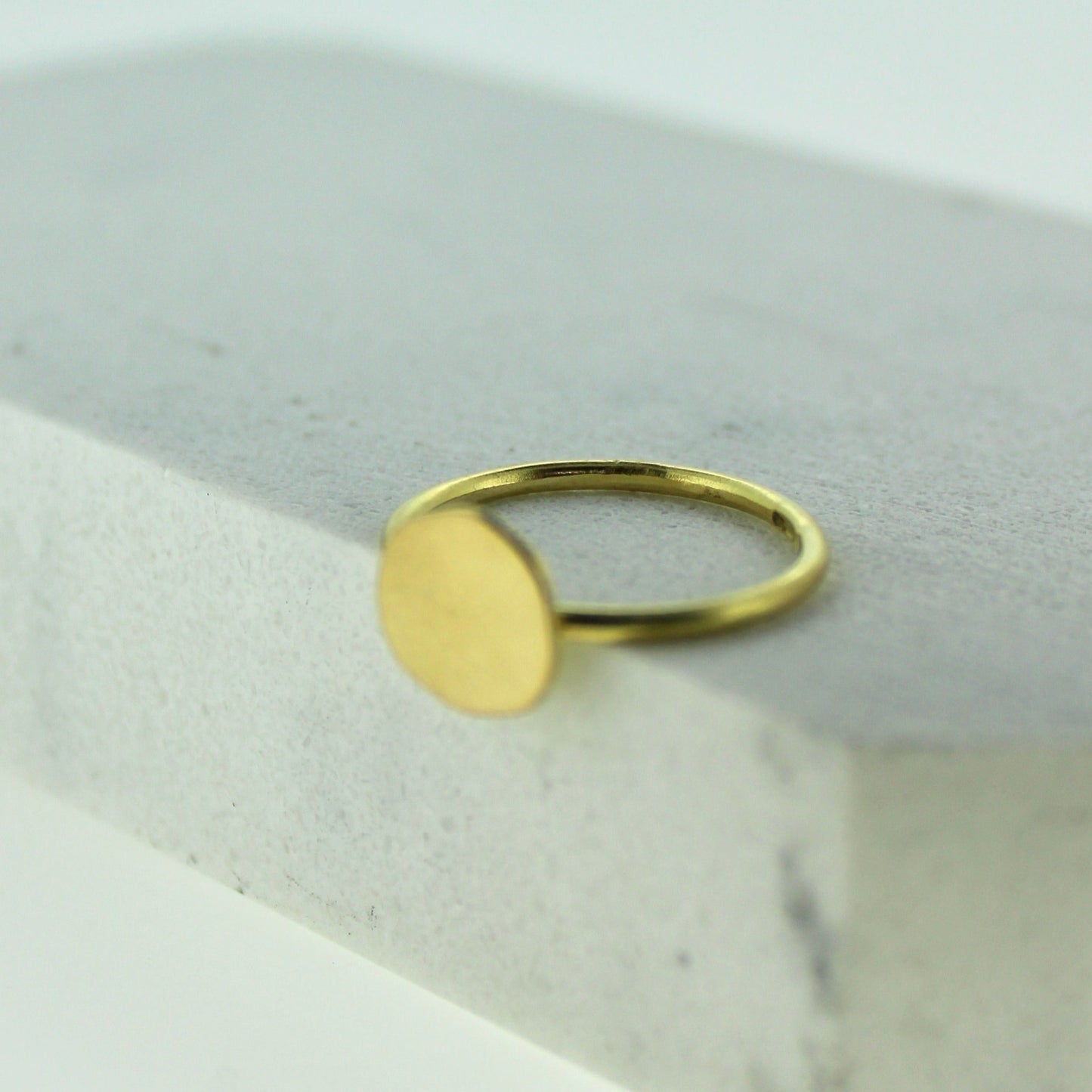 Yellow Gold Pebble Ring