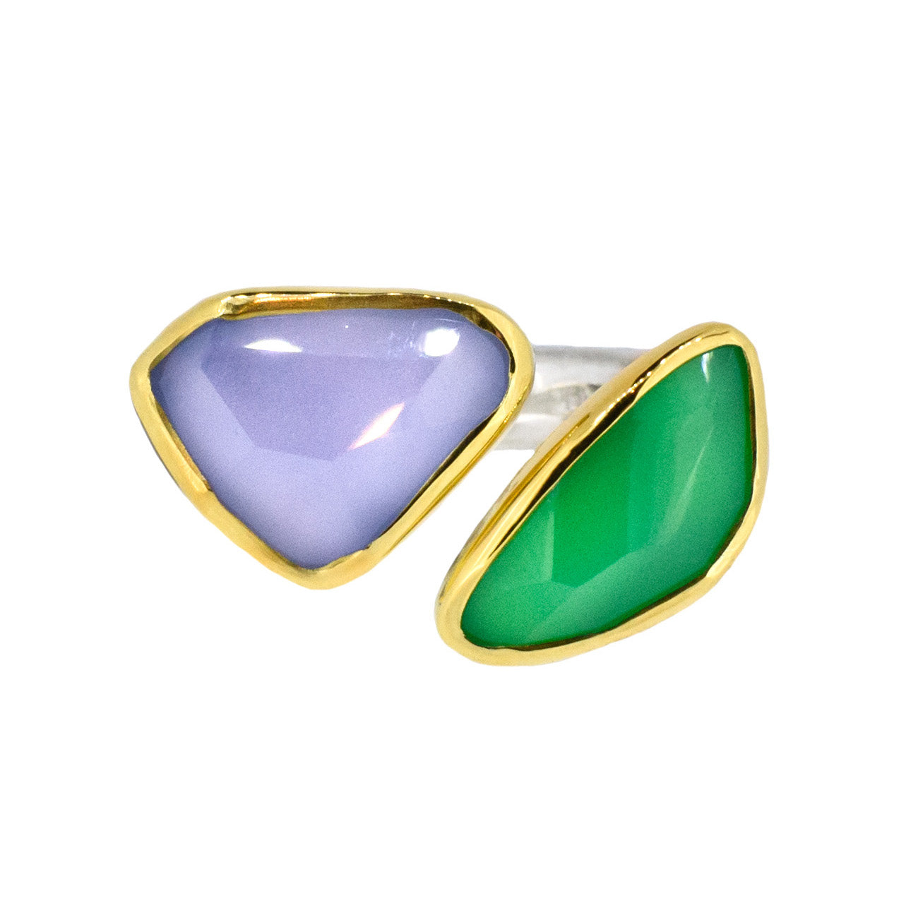 Chalcedony and Chrysophase Ring