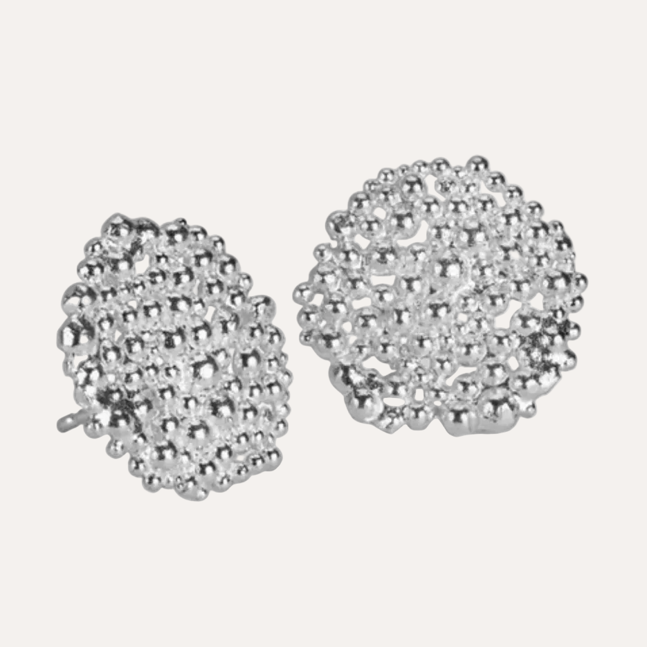 Silver Berry Studs