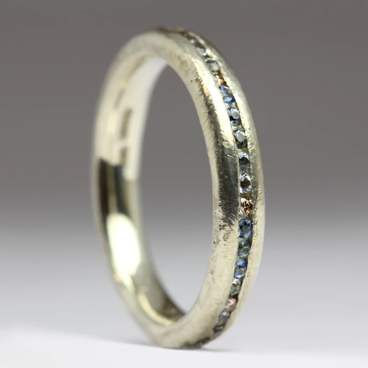 Sand Cast Eternity Ring