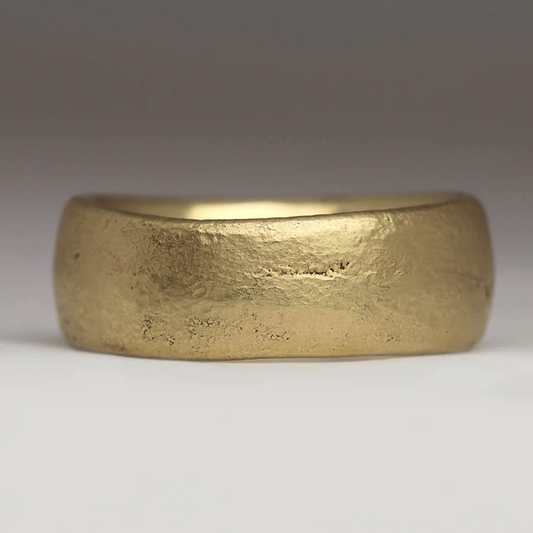Yellow Gold Sand Cast Ring