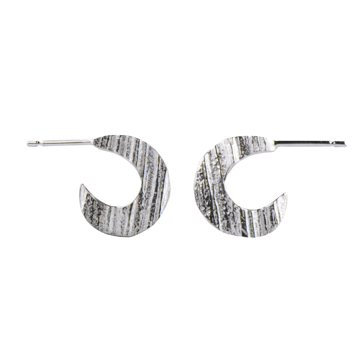 silver hoop earrings