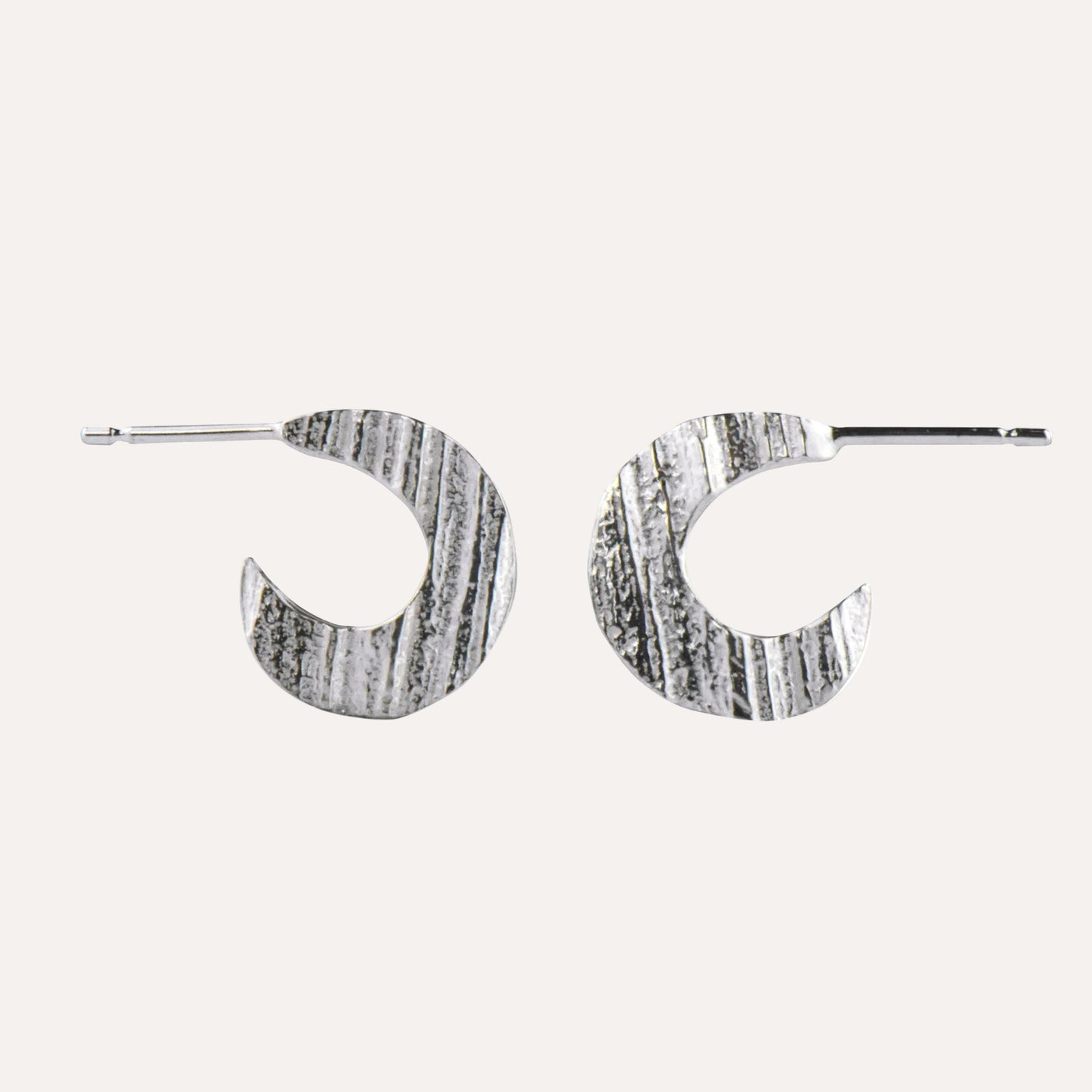 silver hoop earrings