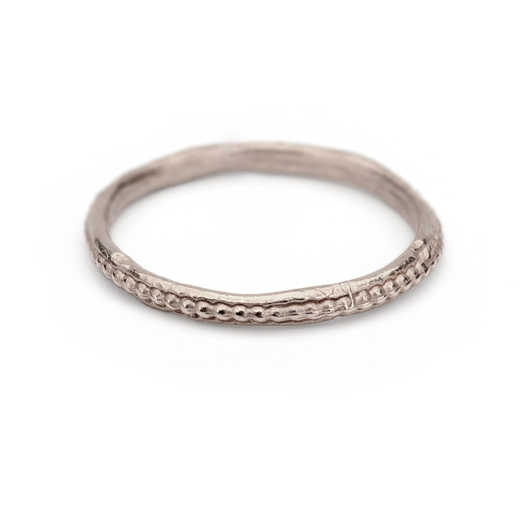 white gold wedding band