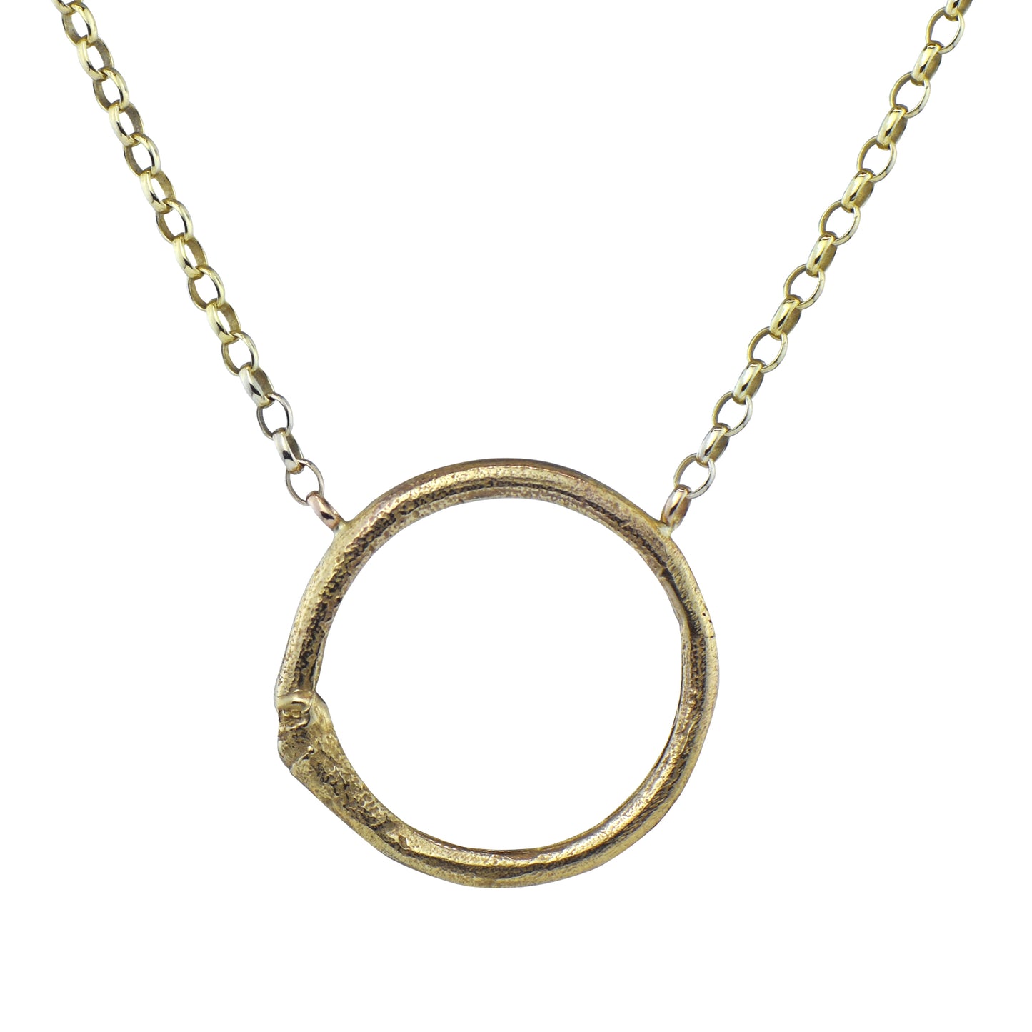 gold bamboo necklace