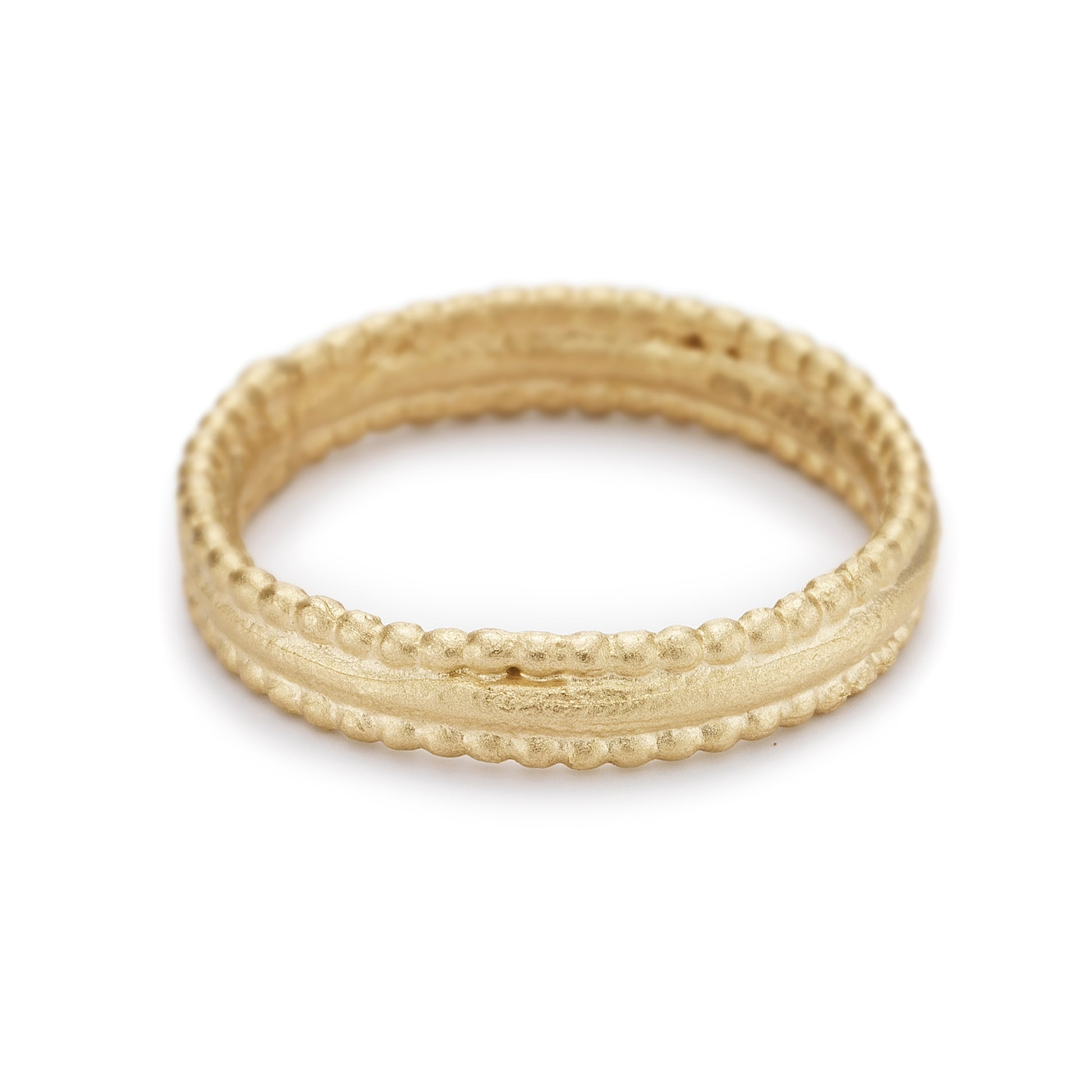 gold textured wedding ring