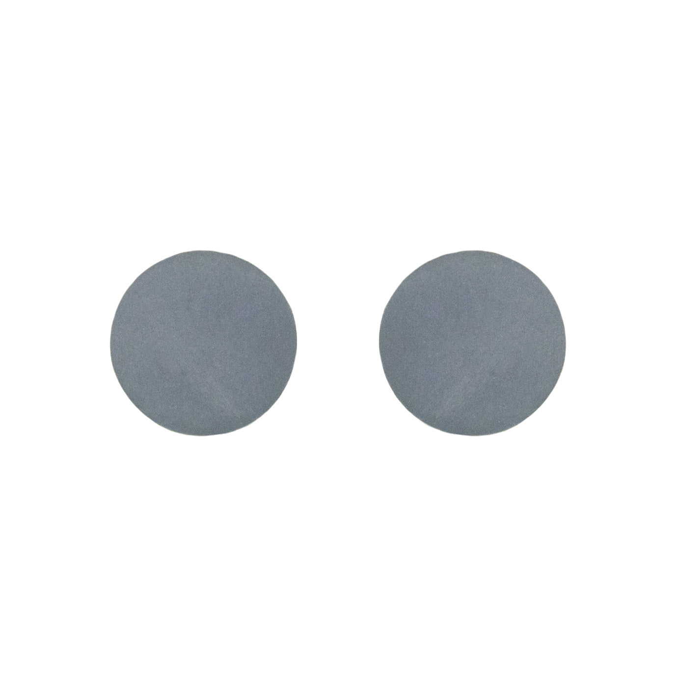 grey resin circle studs
