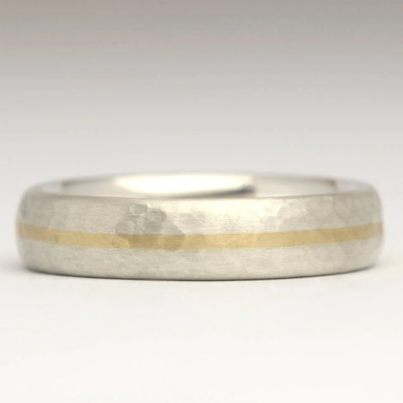 hammered wedding ring