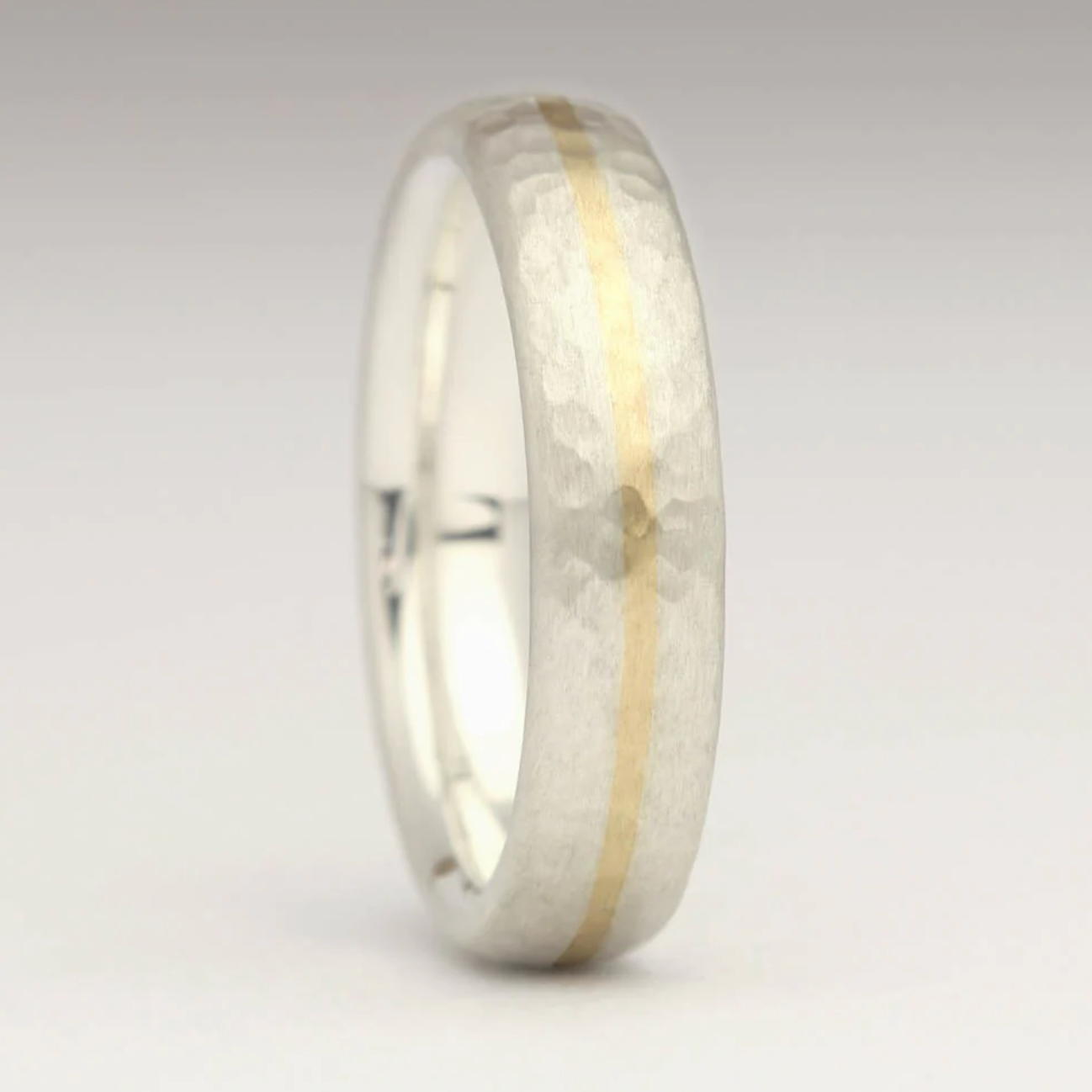 hammered wedding ring