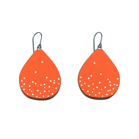 Orange Bulb Earrings