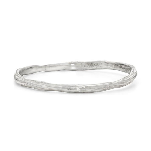 silver ripple bangle