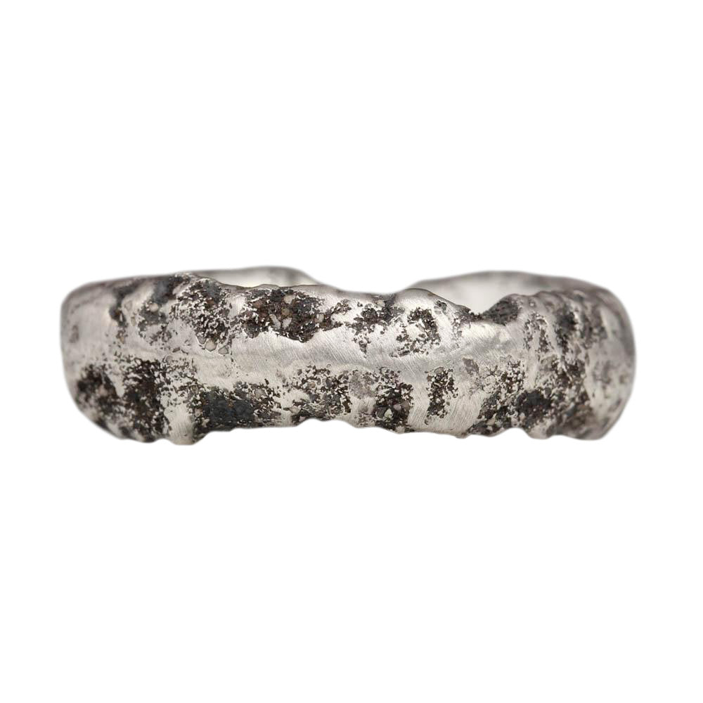 textured sandcast ring