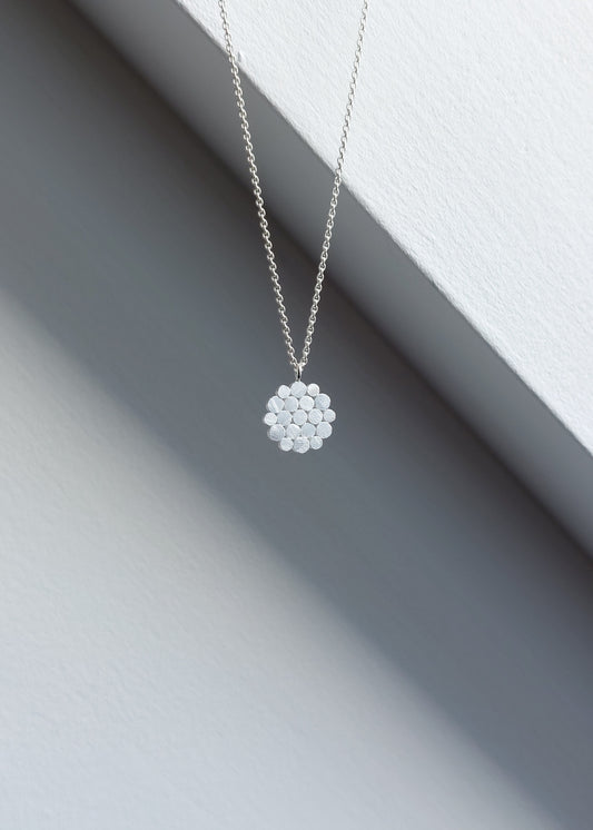 Millefleur Silver Pendant