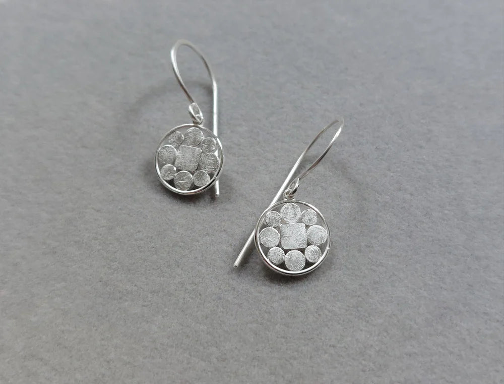 Harlequin Disc Earrings