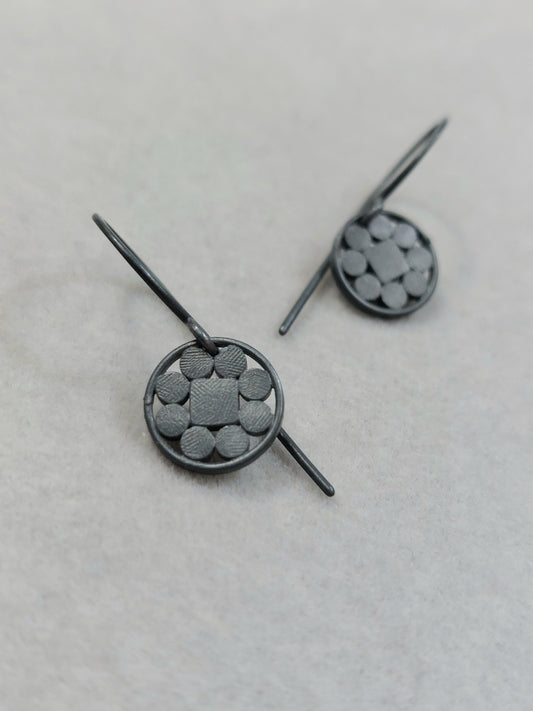 Elizabeth Disc Drop Earrings