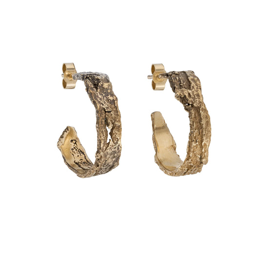 Medium Bronze Hoop Earrings