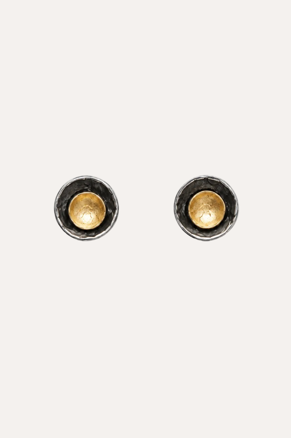 VAULT - Malcolm Morris Silver & 18ct gold Apple Blossom studs
