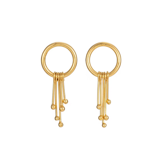 Stamen Circle Earrings