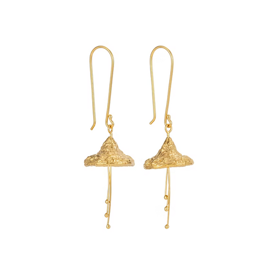 Eucalyptus Earrings - Gold